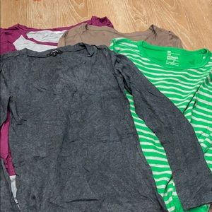 Four different long sleeve shirt!!